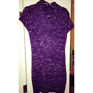 Say What? Purple Sweater Dress